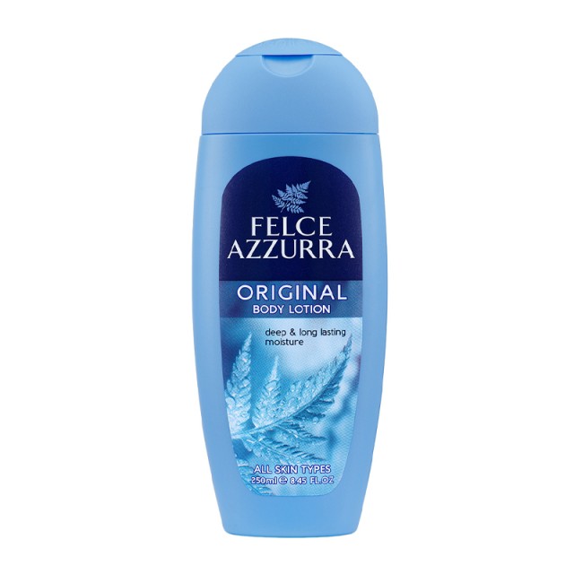 Felce Azzurra Original Body Lotion, Ενυδατική Λοσιόν Σώματος με Άρωμα Μπλε Φτέρης, 250ml