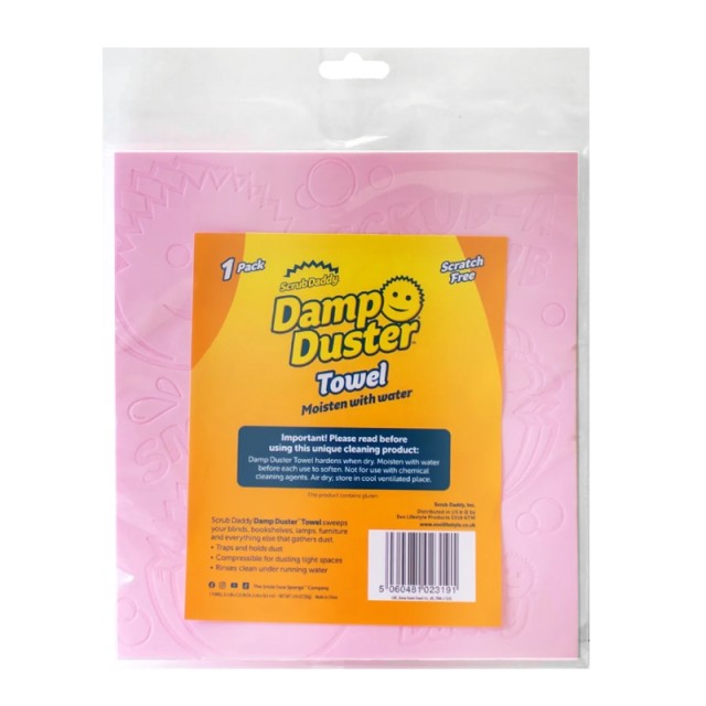 Scrub Daddy Damp Duster Towel, Πανάκι Ξεσκονίσματος Ροζ 1τμχ