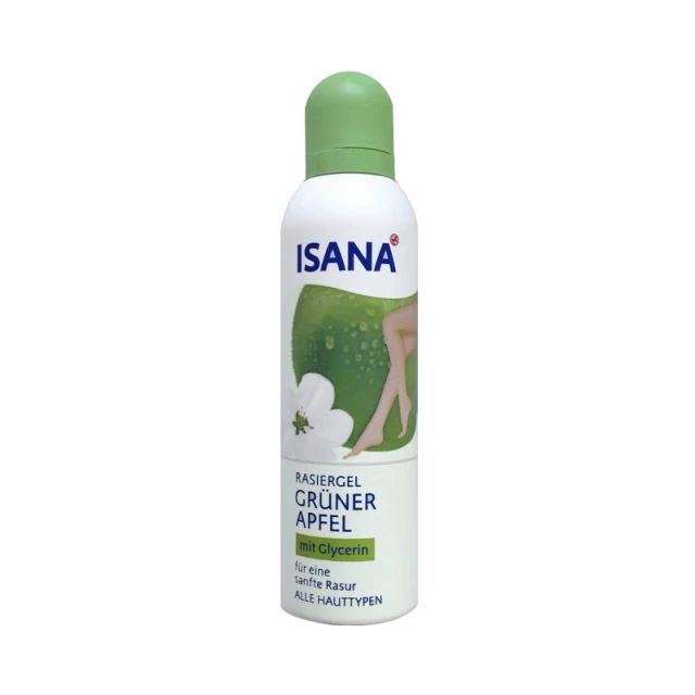 Isana with Green Apple, Γυναικείος Αφρός Ξυρίσματος, 150ml