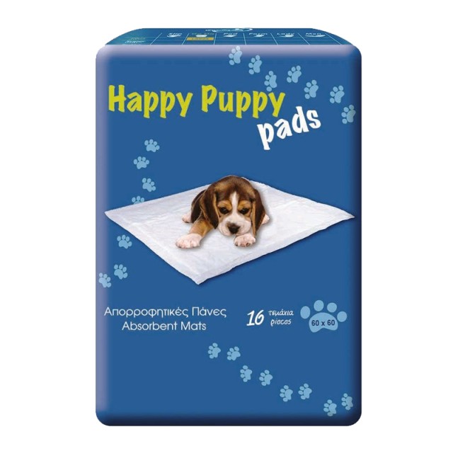 Happy Puppy, Υποσέντονα για Κατοικίδια 60x60cm, 16τμχ
