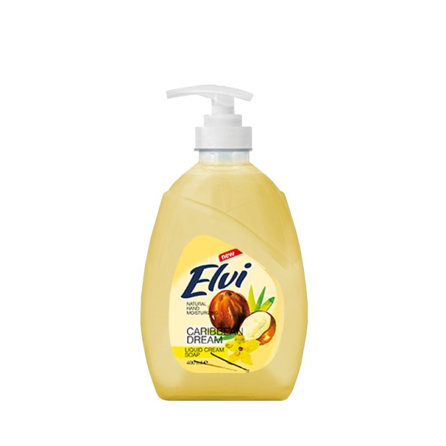 Elvi Caribbean Dream Handwash, Υγρό Κρεμοσάπουνο, 400ml