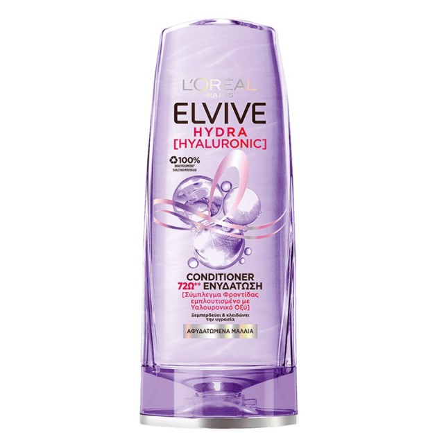 Elvive Hydra Hyaluronic Conditioner Ενυδατική Μαλακτική Κρέμα Μαλλιών, 300ml