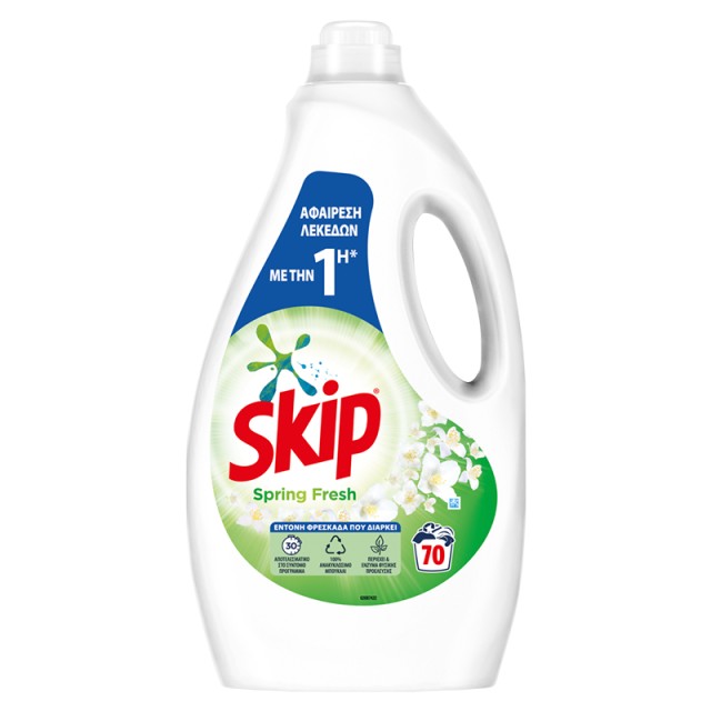 Skip Spring Fresh, Υγρό Πλυντηρίου Ρούχων, 70μεζoύρες 3,5lt