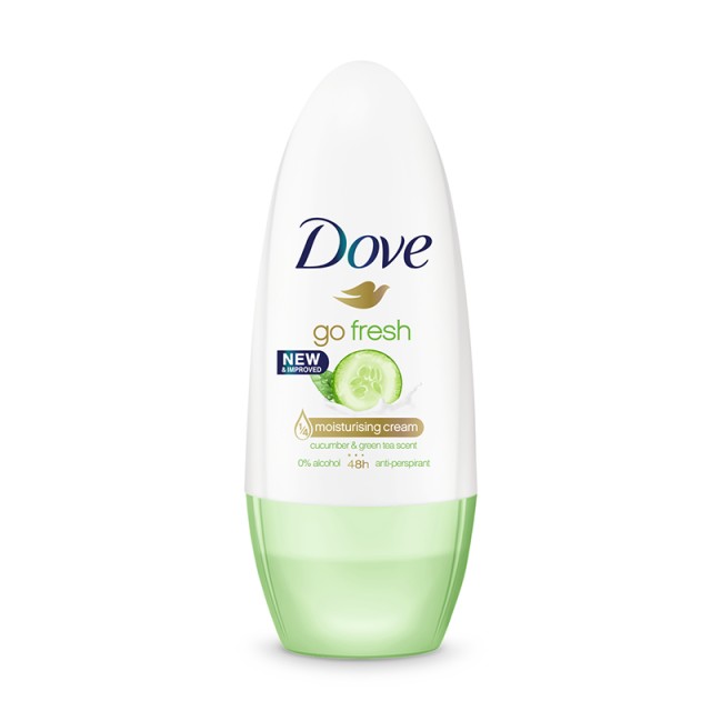 Dove Go Fresh Cucumber & Green Tea, Γυναικείο Αποσμητικό Roll on, 50ml