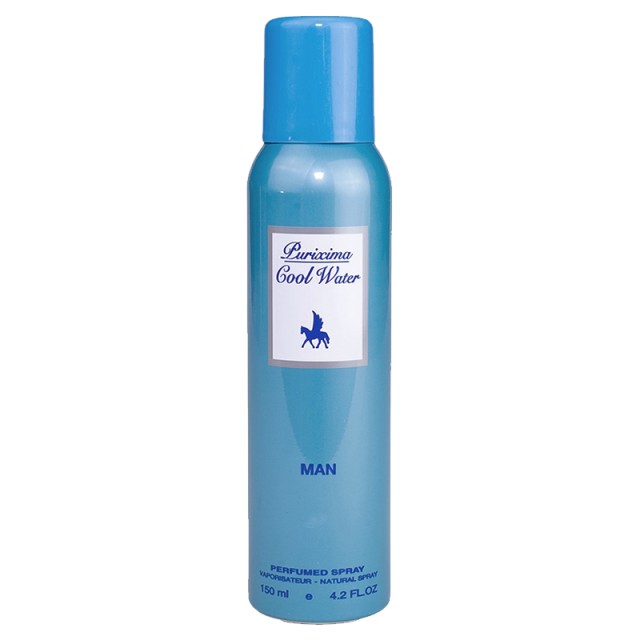 Purixima Cool Water Man Body Spray, Αρωματικό Σπρέι Σώματος, 150ml