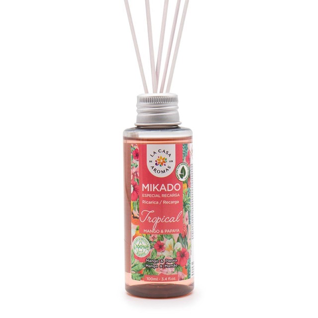 La Casa de Los Aromas Tropical Mango & Papaya, Αρωματικός Διαχυτήρας σε Στικ 100ml