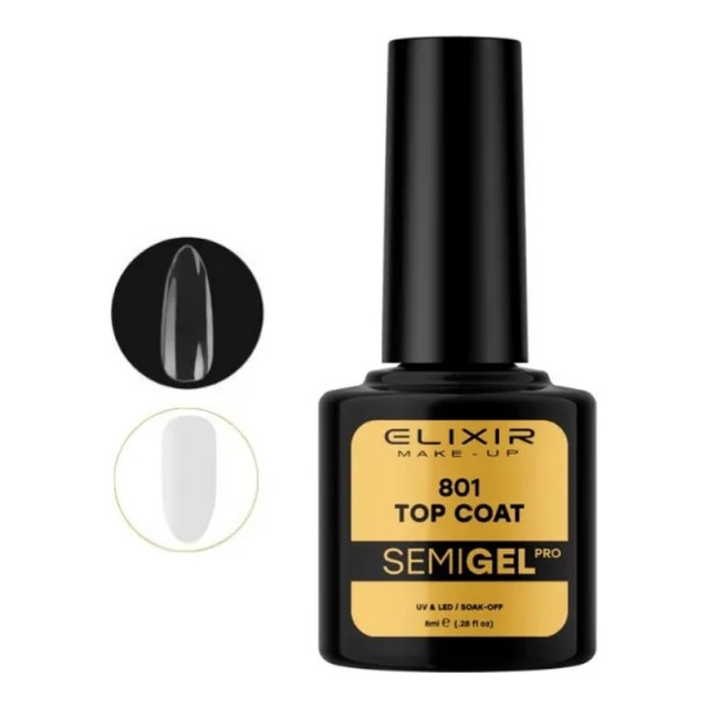 Elixir Semi Gel Νο801 Top Coat 8 ml