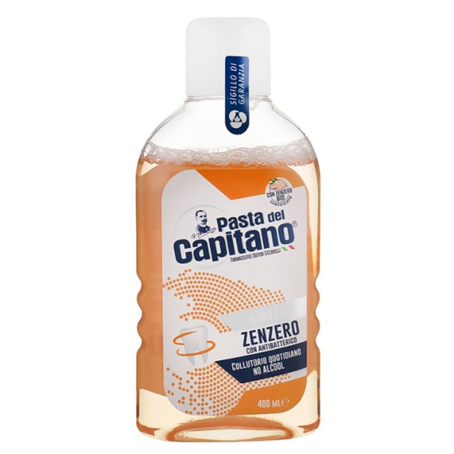 Pasta Del Capitano Mouthwash Ginger Alcohol-Free, Στοματικό Διάλυμα με Τζίντζερ, 400ml