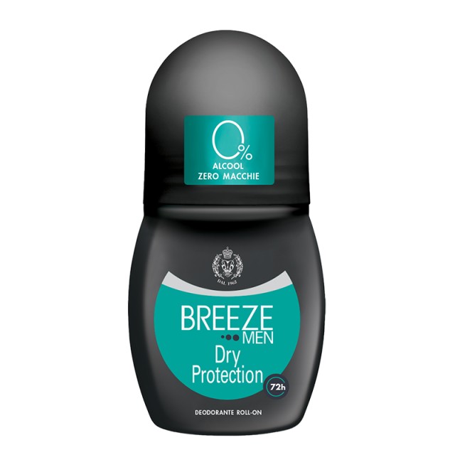 Breeze Men Dry Protection, Αποσμητικό Roll-on 50ml