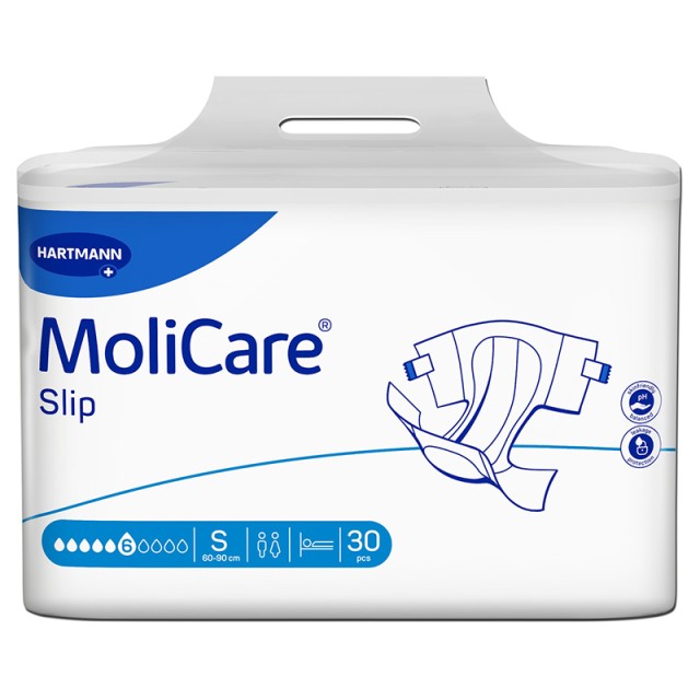 Hartmann Molicare Slip Super Plus 6 Drops, Πάνες Ακράτειας Ενηλίκων, Small  (60-90cm), 30τμχ