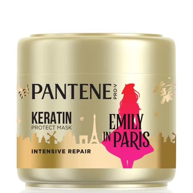 Pantene Pro-V Hair Mask Repair & Care Emily In Paris, Limited Edition, Mάσκα για Kατεστραμμένα Mαλλιά με Kερατίνη, 300ml