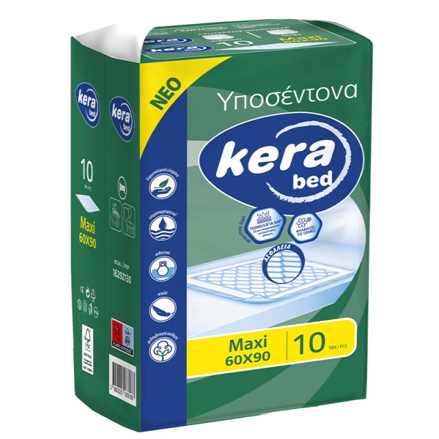 Kera bed Maxi Υποσέντονα 60cm×90cm, 10 τεμάχια