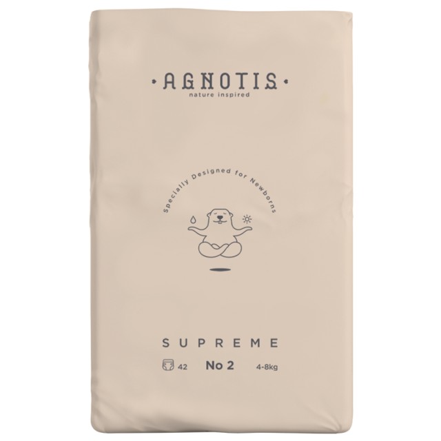 Agnotis Supreme Βρεφικές Πάνες No 2 (4-8kg), 42τμχ
