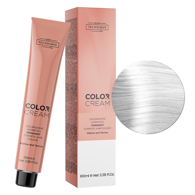 Technique Color Cream Metal Shades, Μόνιμη Βαφή σε Σωληνάριο, 100ml - Ενισχυτικό Λάμψης 000