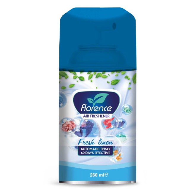 Florence Air Fresh Spray Fresh Linen, Αποσμητικό Σπρέι Χώρου 260ml