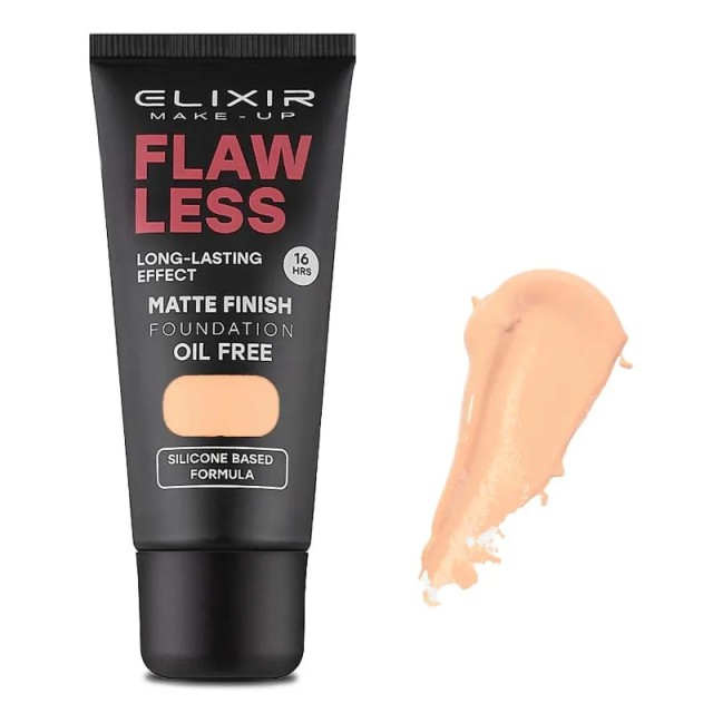 Elixir Flawless Matte Finish Foundation Oil Free 16H, No 365 Natural Buff, Υγρό Make up, 30ml