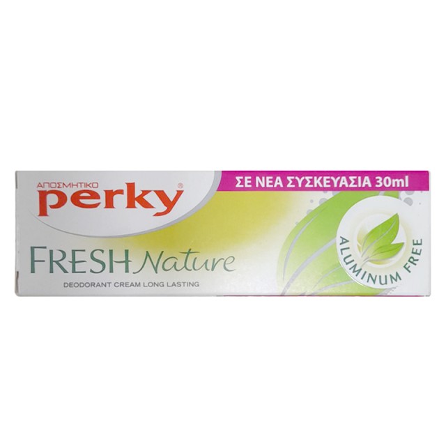 Perky Αποσμητική Κρέμα Μεγάλης Διάρκειας Fresh Nature, 30ml