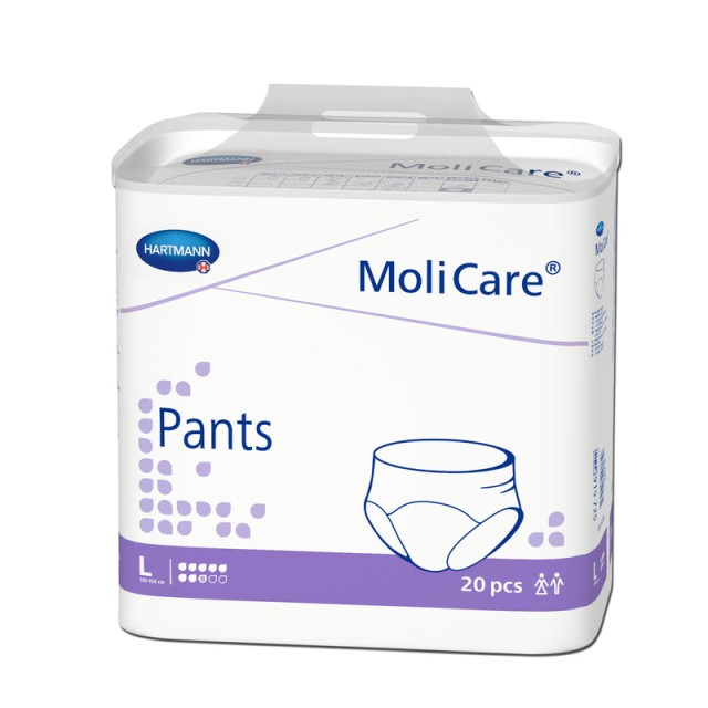 Hartmann MoliCare 8 Drops Night, Εσώρουχα  Ακράτειας Ενηλίκων, Large, 20τμχ