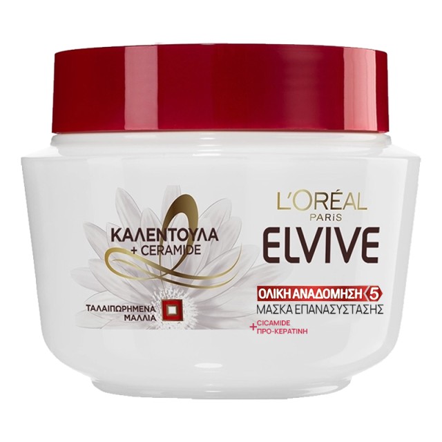 Elvive Total Repair Mask, Μάσκα Ολικής Αναδόμησης για Ταλαιπωρημένα & Κατεστραμμένα Μαλλιά, 300ml