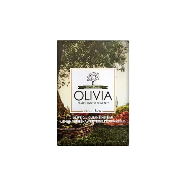 Olivia Olive Oil & Lemon Verbena, Φυτικό Σαπούνι σώματος & μαλλιών με έξτρα οργανικό Ελαιόλαδο, 125g