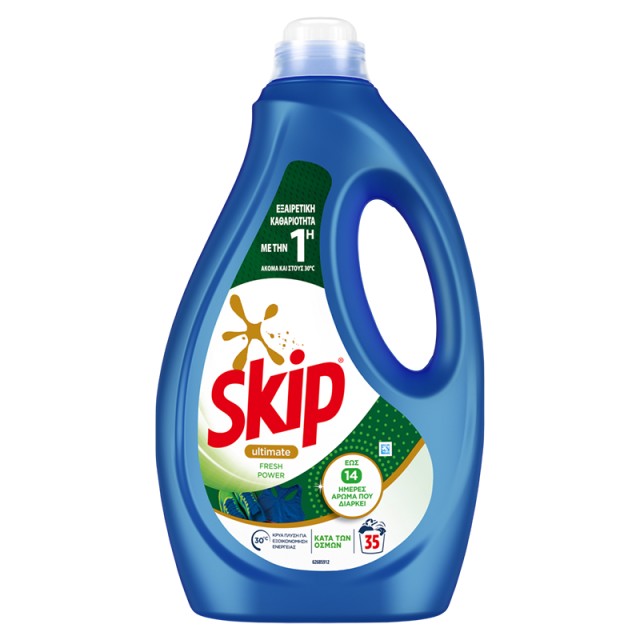 Skip Ultimate Fresh Power, Υγρό Απορρυπαντικό Πλυντηρίου Ρούχων 35μεζ. 1,7lt