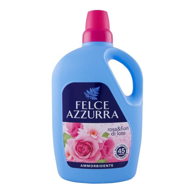Felce Azzurra Τριαντάφυλλο & Λωτός, Υγρό Μαλακτικό Ρούχων, 3lt, 45 μεζούρες