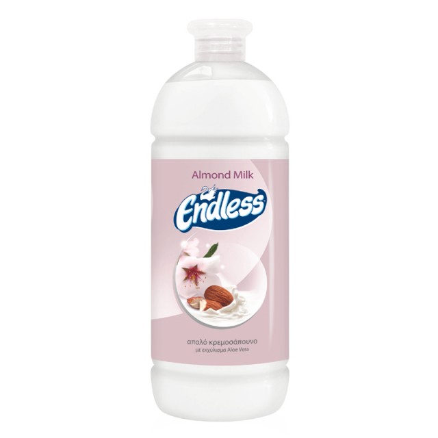 Endless  Almond Milk, Ανταλλακτικό Κρεμοσάπουνο Χεριών με Aloe Vera 1lt