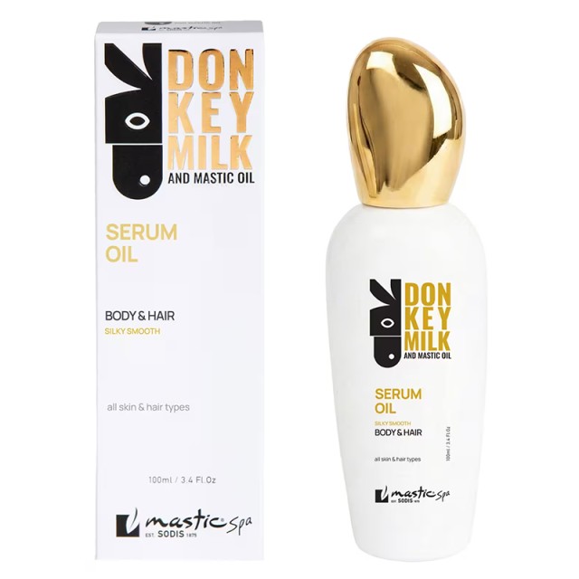 Mastic Spa Donkey Milk & Mastic Oil Serum Oil Body & Hair, Ξηρό Μεταξένιο Λάδι Ορός για Σώμα & Μαλλιά 100ml