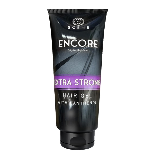 Scene Encore Extra Strong Hair Gel with Panthenol, Τζελ Μαλλιών Πολύ Δυνατό με Πανθενόλη, 200ml