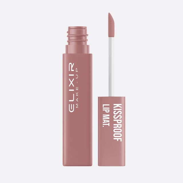 Elixir Liquid Kissproof Lip Mat Κραγιόν #014, Almond Joy
