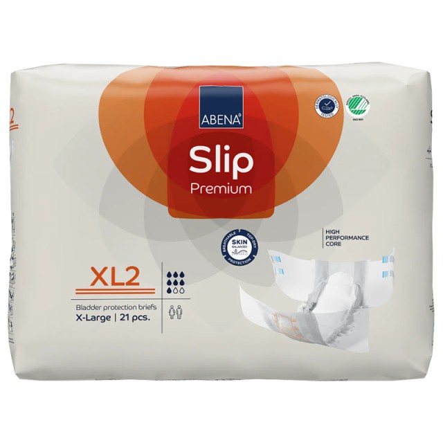 Abena Slip Premium XL2, 7 Σταγόνες, Μέγεθος Extra Large 110-170cm, Πάνες Ακράτειας Ενηλίκων 21τμχ