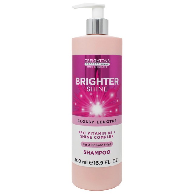 Creightons Professional Brighter Shine Shampoo, Ενυδατικό Σαμπουάν με Προβιταμίνη Β5 για Λάμψη, 500ml
