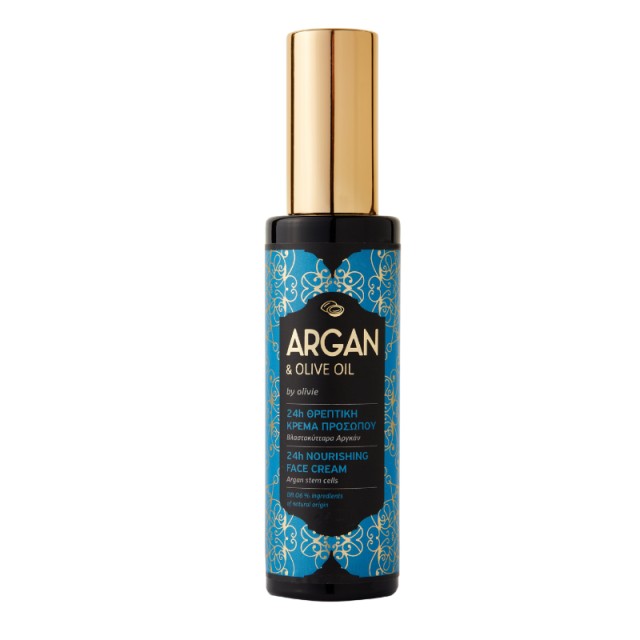 Olivie 24h Face Cream Antiageing & Nourishing Argan, 24ωρη Αντιρυτιδική & Θρεπτική Κρέμα Προσώπου με Έλαιο Άργκαν, 50ml