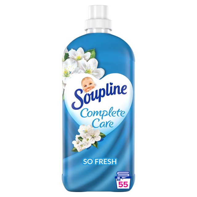 Soupline  Complete Care Fresh, Συμπυκνωμένο Μαλακτικό Ρούχων, 55μεζ 1,155lt
