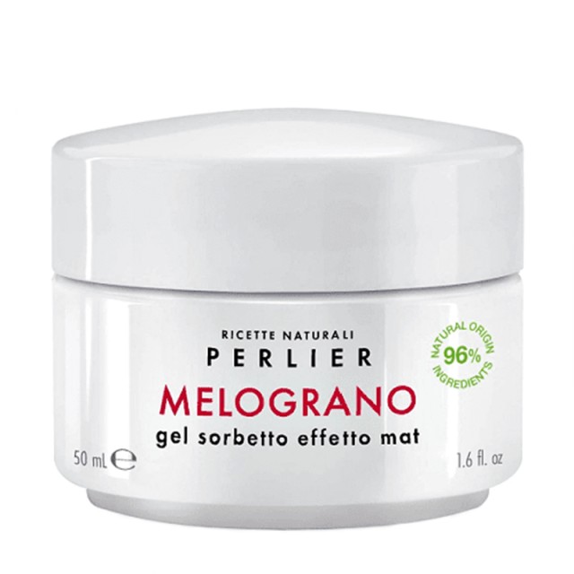 Perlier Melograno Gel Sorbetto Effetto Mat,  Κρέμα Προσώπου Τζελ για Μικτές & Λιπαρές επιδερμίδες, 50ml
