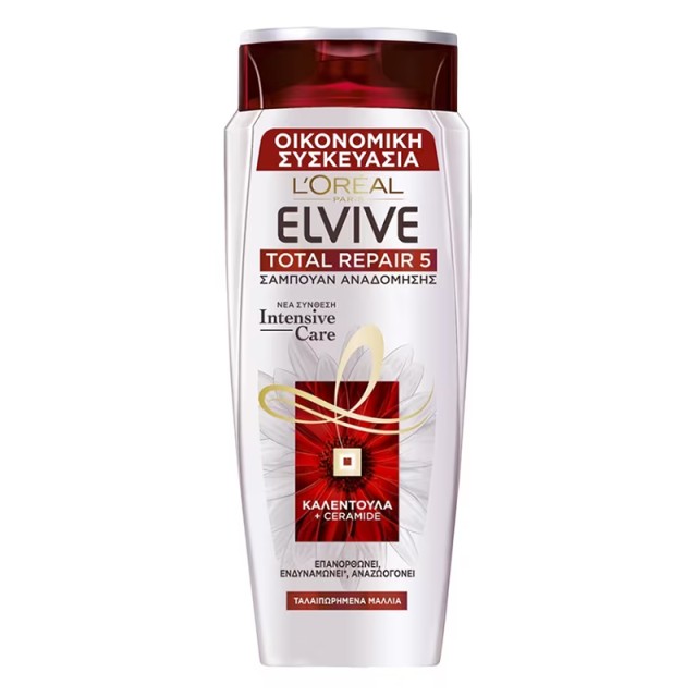 Elvive TTotal Repair 5, Σαμπουάν Αναδόμησης για Ταλαιπωρημένα Μαλλιά, 700ml