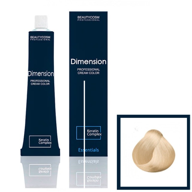 Dimension Hair Color Cream Επαγγελματική Βαφή Μαλλιών με Σύμπλεγμα Πρωτεϊνών Κερατίνης, Νο9 Ξανθό Πολύ Ανοιχτό, 100ml