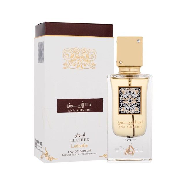 Lattafa Unisex Ana Abiyedh Leather Eau De Parfum Spray, Άρωμα για Άνδρες, 60ml