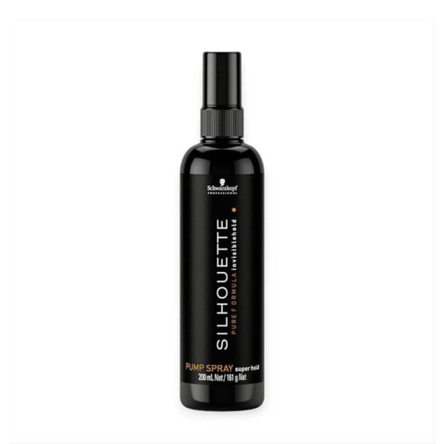 Schwarzkopf Silhouette Pure Formula Super Hold Spray, Λακ Μαλλιών Χωρίς Προωθητικό, 200ml