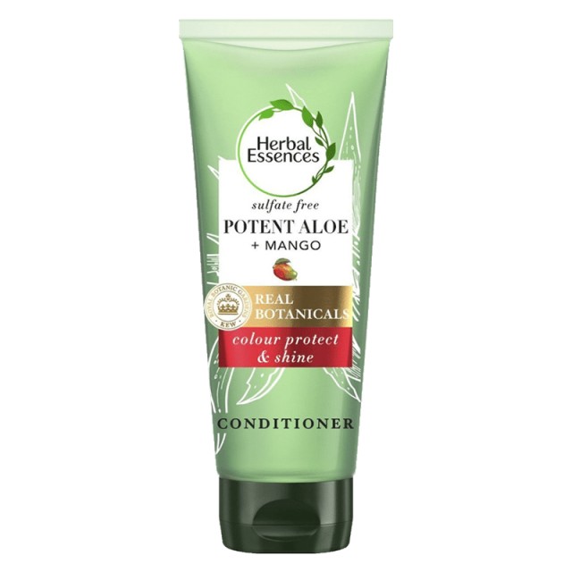 Herbal Essences Colour Protect & Shine Aloe & Mango Conditioner, Μαλακτική Κρέμα Προστασίας Χρώματος για βαμμένα & με ανταύγειες μαλλιά, 180ml