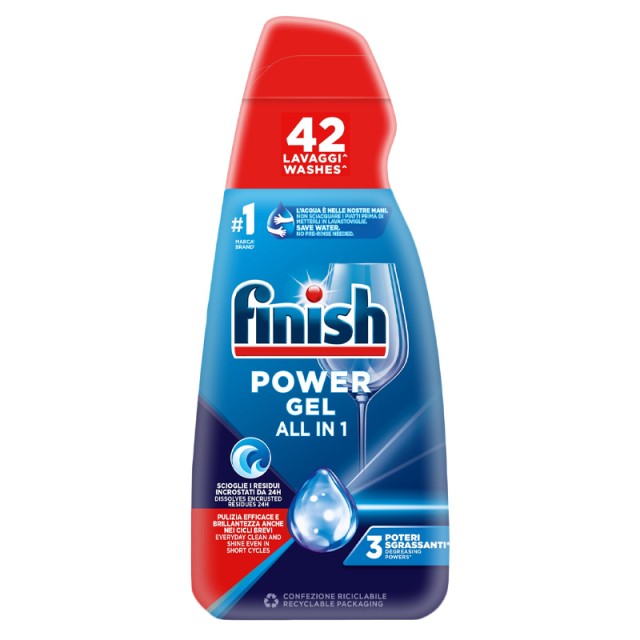 Finish  Power Gel Fresh, Απορρυπαντικό Πλυντηρίου Πιάτων, 940ml