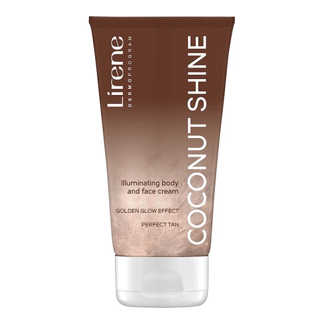 Lirene Perfect Tan Coconut Shine Κρέμα Λάμψης Προσώπου & Σώματος 150ml
