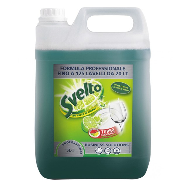 Svelto Professional Lemon, Υγρό Απορρυπαντικό Πιάτων 5lt