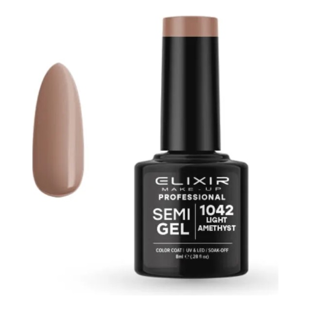 Elixir Semi Gel Νο1042 Light Amethyst Ημιμόνιμο Βερνίκι 8 ml
