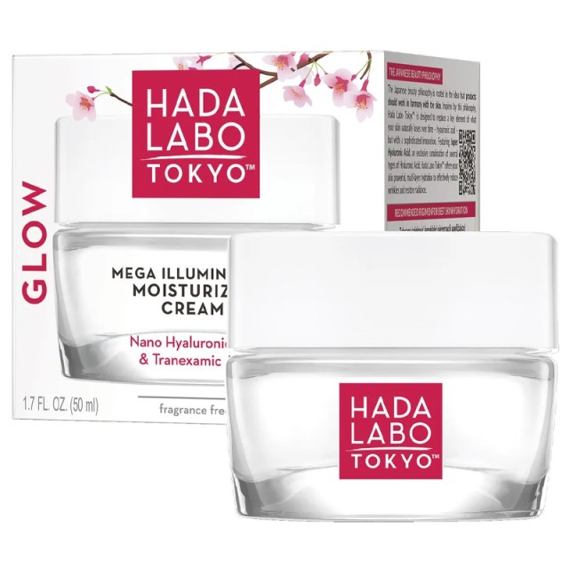 Hada Labo Tokyo Glow Illuminating Moisturizer Day & Night Cream Ενυδατική 24ωρη για Βαθιά Ενυδάτωση & Λάμψη, 50ml