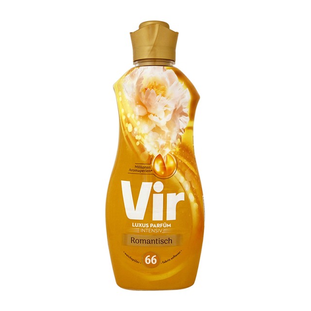 Vir Gold Romance, Συμπυκνωμένο Μαλακτικό Ρούχων 66μεζ. 1,45lt