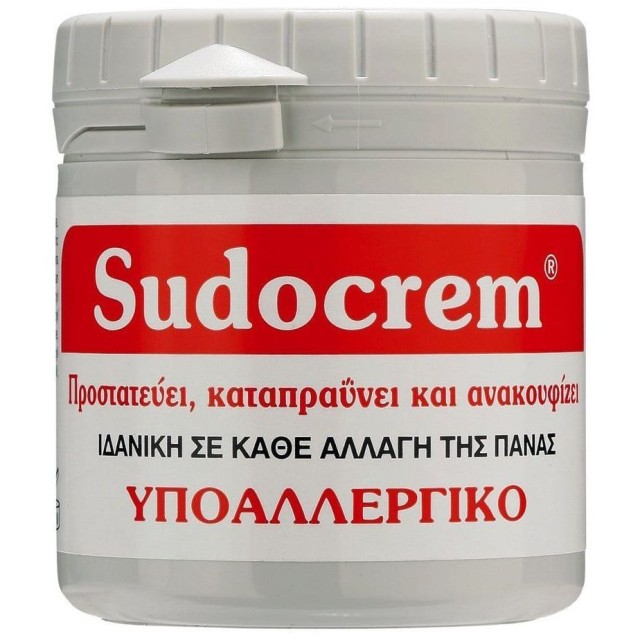 Sudocrem Καταπραϋντική Κρέμα για την Αλλαγής της Πάνας με Αντιερεθιστικούς Παράγοντες, 250gr