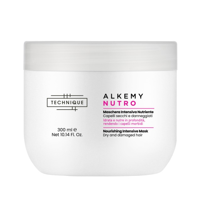 Technique Alkemy Nutro Intensive Mask, Μάσκα Εντατικής Θρέψης & Ενυδάτωσης για Ξηρά/Ταλαιπωρημένα Μαλλιά 300ml