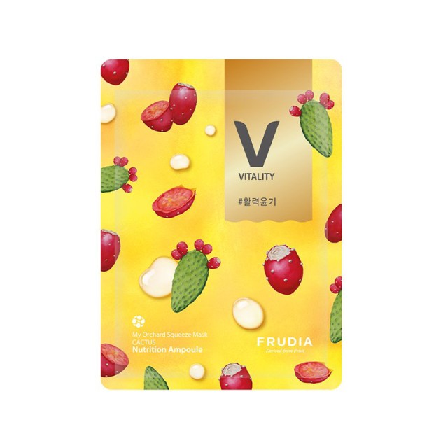 Frudia My Orchard Squeeze Peach Sheet Mask, Αναζωογονητική Μάσκα Κάκτου, 20ml