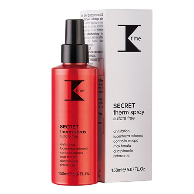 K-Time Secret Therm Spray Ηeat Protection, Σπρέι Προστασίας από τη Θερμότητα 150ml
